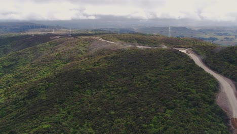 Construcción-De-Acceso-Rd-Para-Parque-Eólico-En-Manawatu,-Nueva-Zelanda