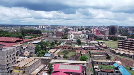 aerial view of a city in kenya