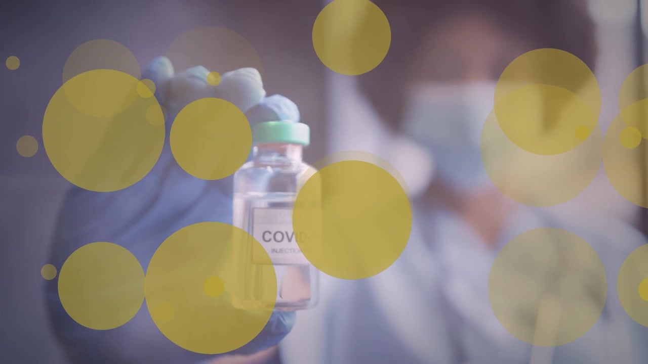 Animation von farbenfrohen Bokeh-Flecken und Bokeh-Lichtern