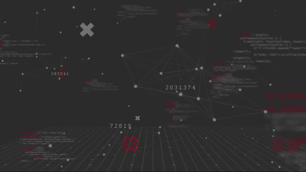 데이터 처리와 함께 네트워크 연결의 애니메이션