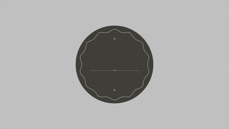 círculo negro geométrico en degradado blanco
