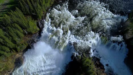 ristafallet waterfall in the western part of jamtland is listed as one of the most beautiful waterfalls in sweden.