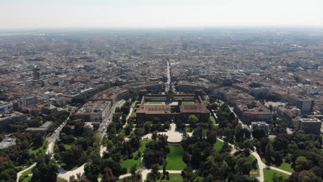 Mailand-Park-Schloss-Sforza-Von-Hoch-Oben