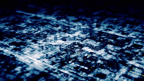 Gráfico-De-Movimiento-Avanzado-Mapa-Digital-Matriz-De-Datos-Simulación-De-Entorno-Cibernético-Análisis-De-Big-Data-Simulación-Inteligente-Artificial,-Fondo-De-Visualización-Frontal