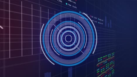 animación del procesamiento de datos científicos sobre un fondo oscuro