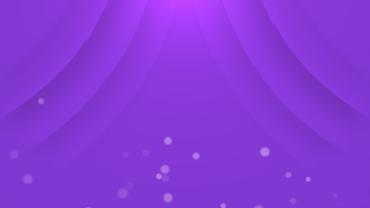 cortina púrpura transparente con luz y sombra iluminadas