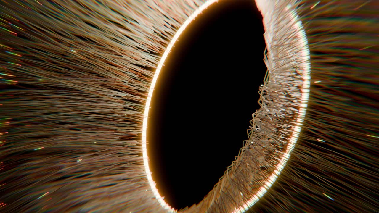 Abstract Circular Tunnel of Light