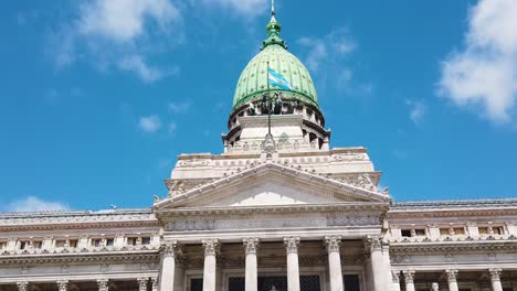 congress of argentine nation, flag over blue skyline, south american building landmark, establisher