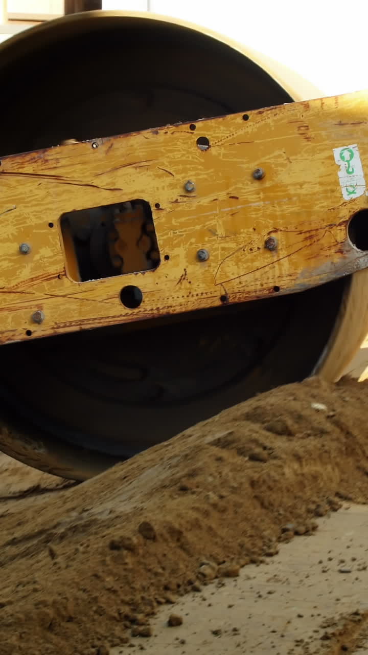 도로 평준화 롤러 땅