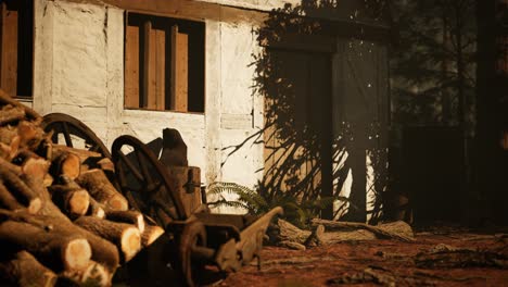 old-wooden-house-in-the-autumn-forest