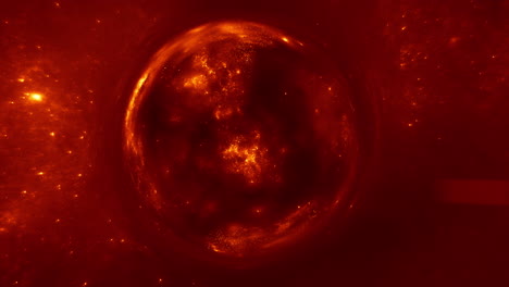 deep red giant wormhole curves the space around it