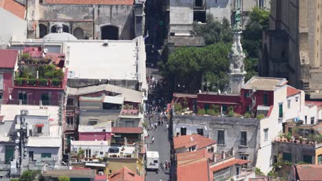 overview of naples streets and buildings