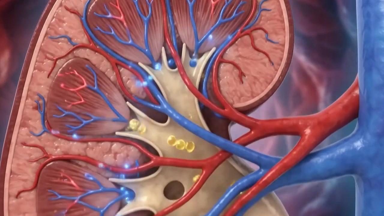 3D Medical Animation of Human Kidney Function and Filtration Process