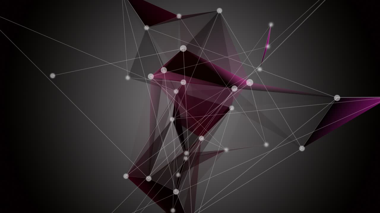 Fantastic plexus animation with modern triangles in slow motion, 4096x2304 loop 4K