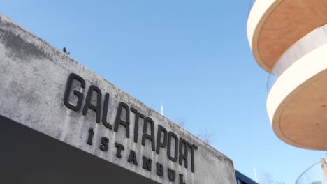 galataport, istanbul sign