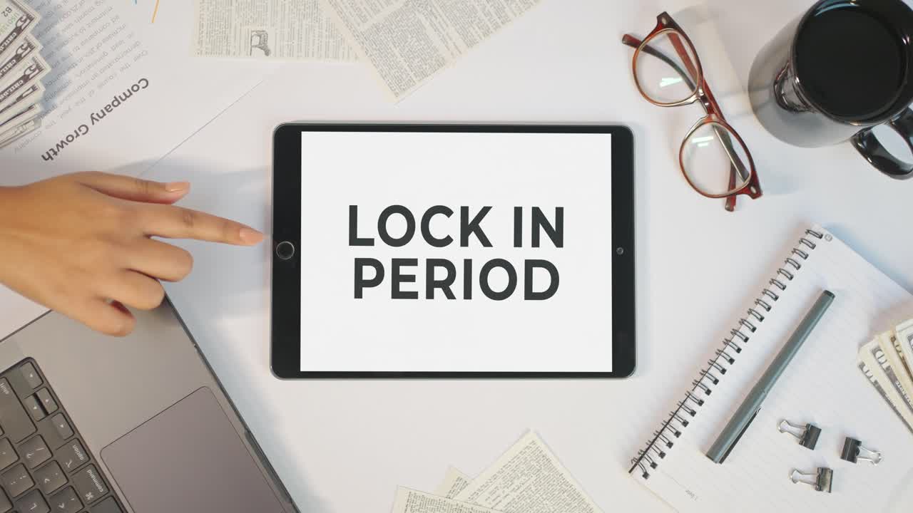 LOCK IN PERIOD DISPLAYING ON A TABLET SCREEN