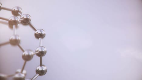 abstract depiction of network data flow / molecular behavior.
