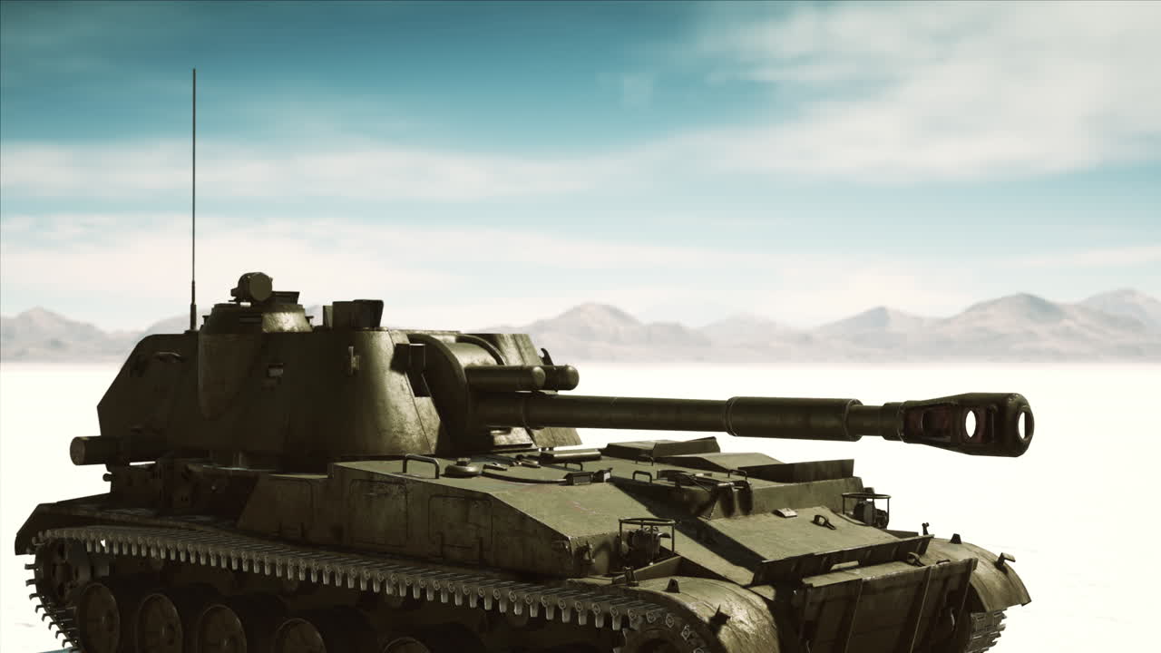 Stridsvagn i den vita öknen