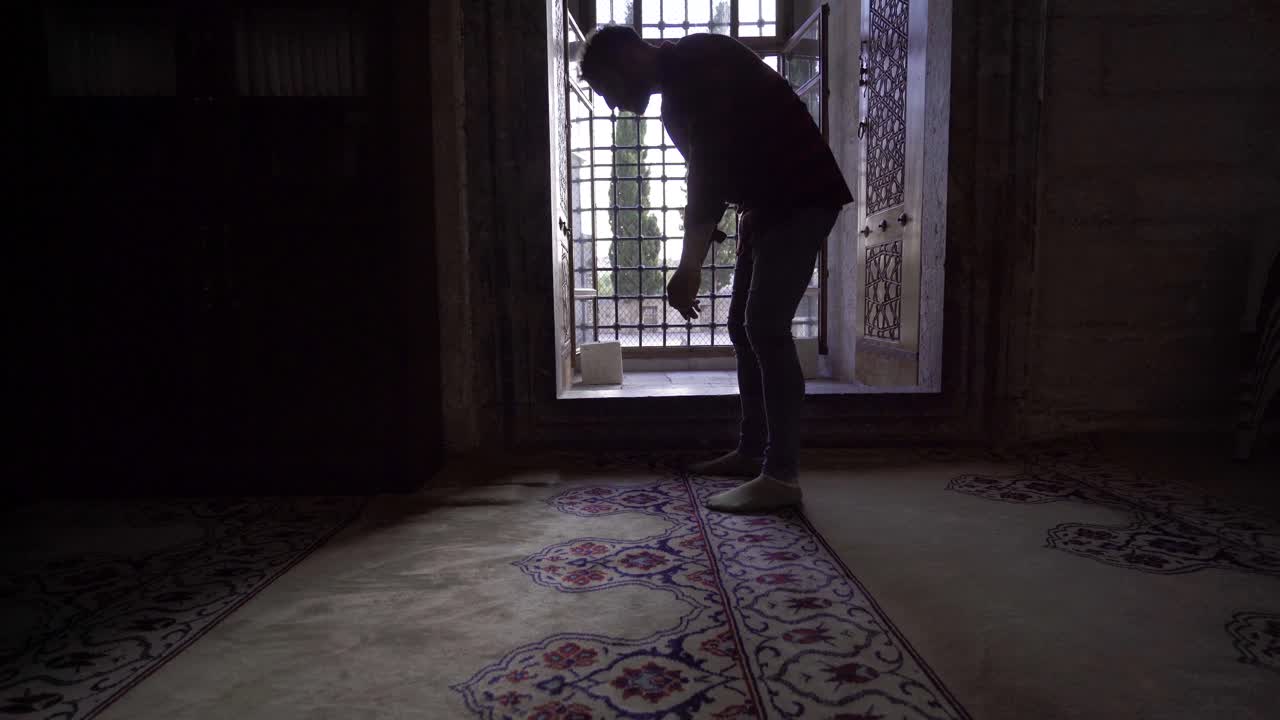 adoración en la mezquita.