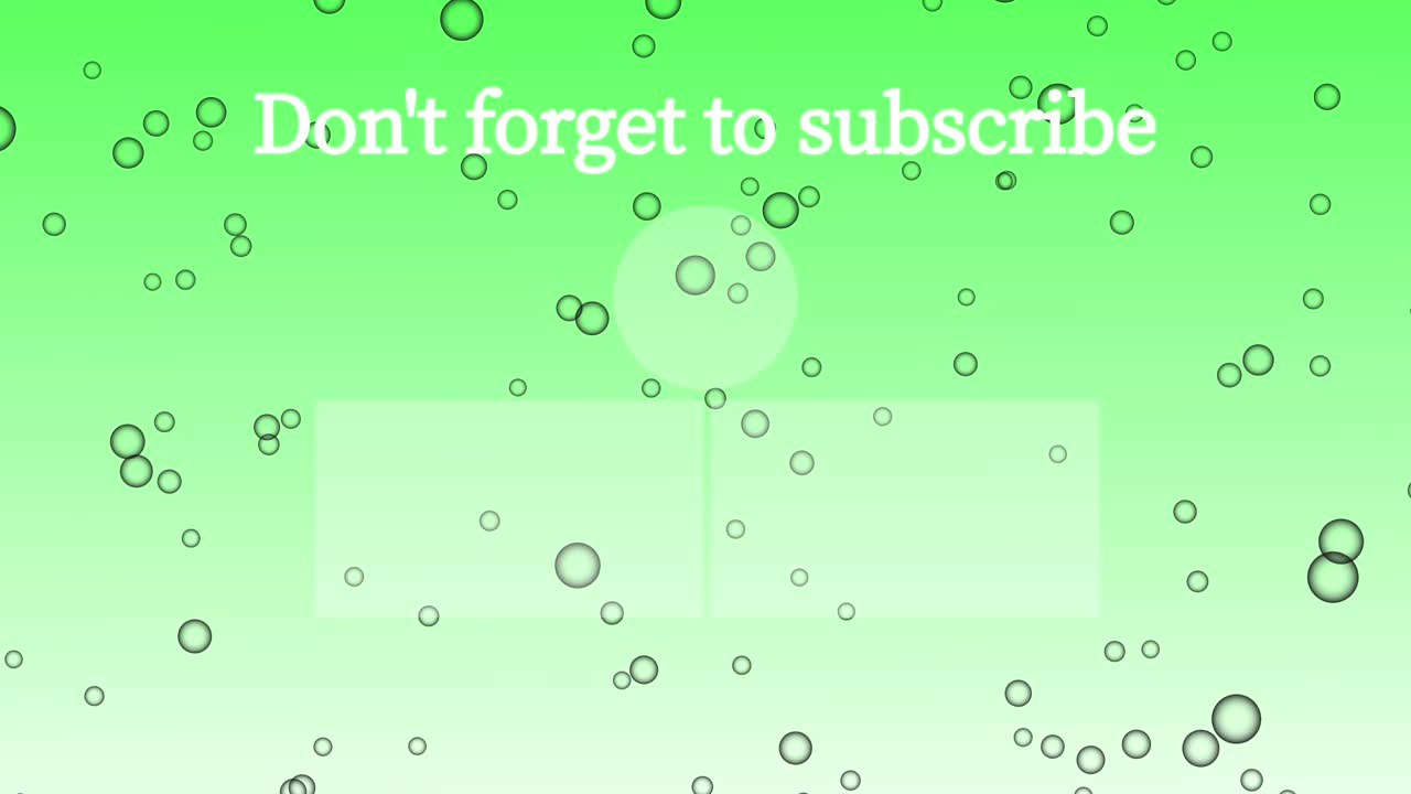 버블 시 엔드 카드 엔딩 스크린 모션 그래픽