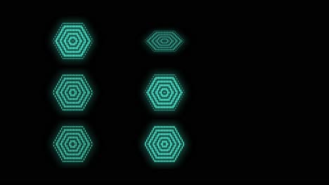 Geometric-hexagons-pattern-with-led-light-in-club-style