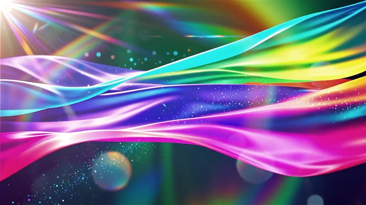 Sfondo astratto con onde di luce fluide.