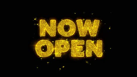 now open sparkling sign