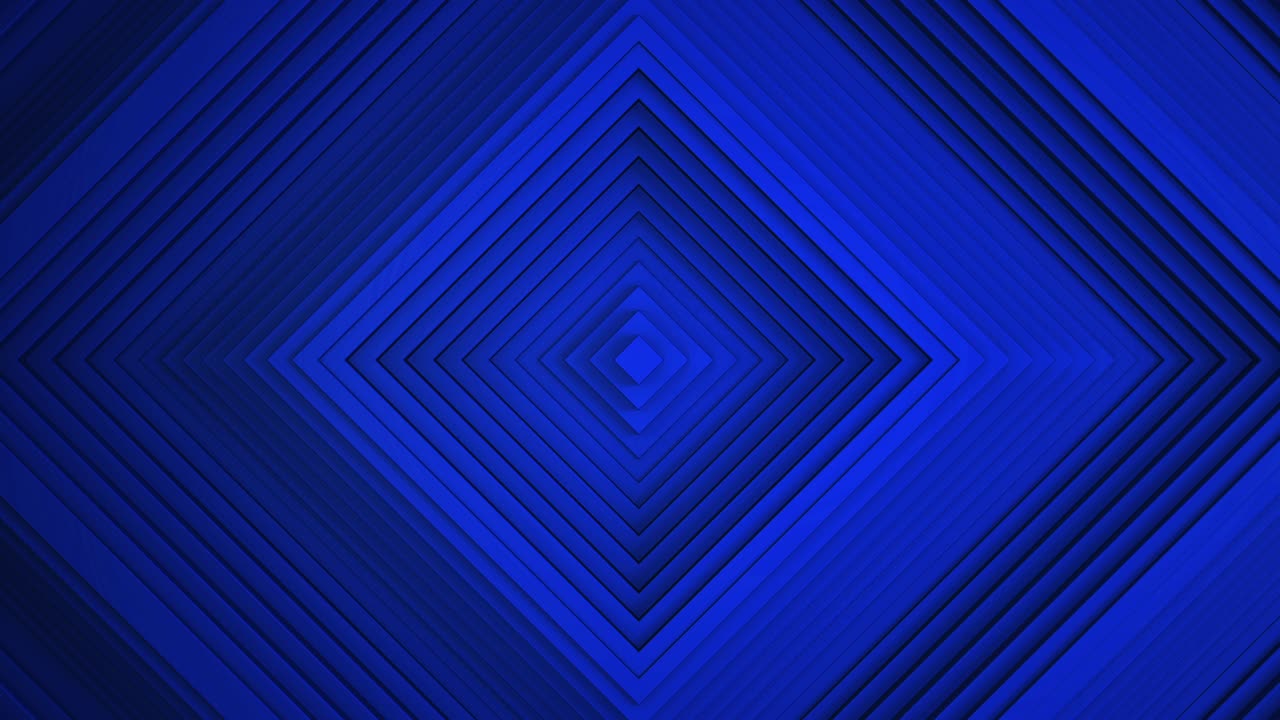 Sequential movement of the dark blue rombov rings. The concept of wave and motion. Minimalistic 3d business background. A game of shadows. The pattern