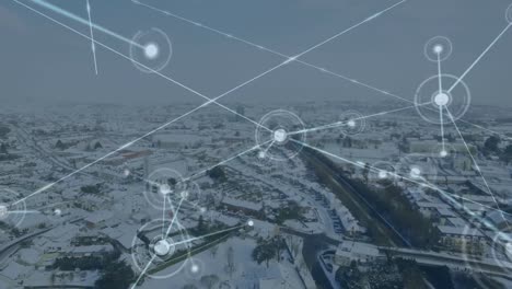 Animation-of-network-of-connections-over-the-city