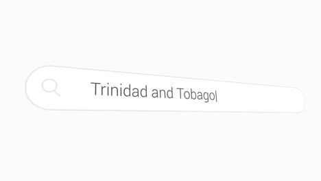 trinidad and tobago in the search box - country in the caribbean