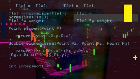 animation of digital interface and data processing