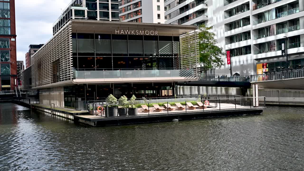 A lookout towards Hawksmoor, Canary Wharf, London, United Kingdom