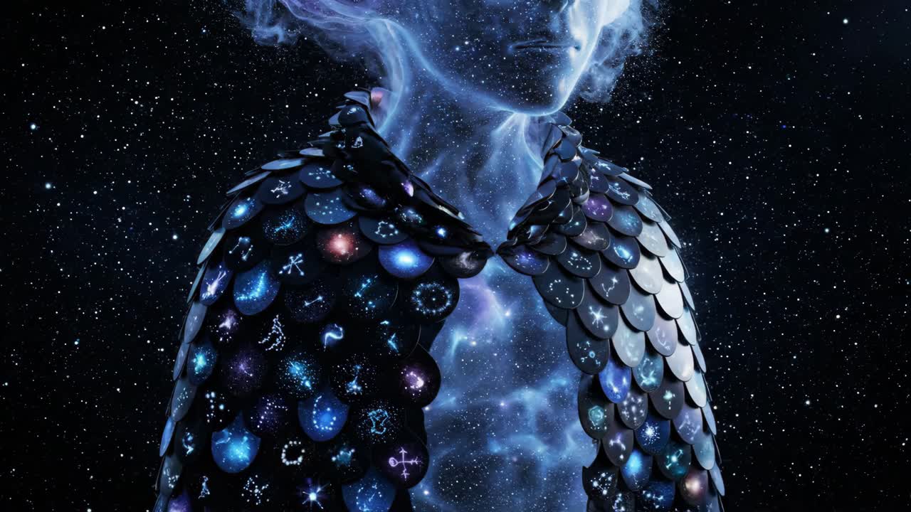 Astrological Being in Cosmic Space