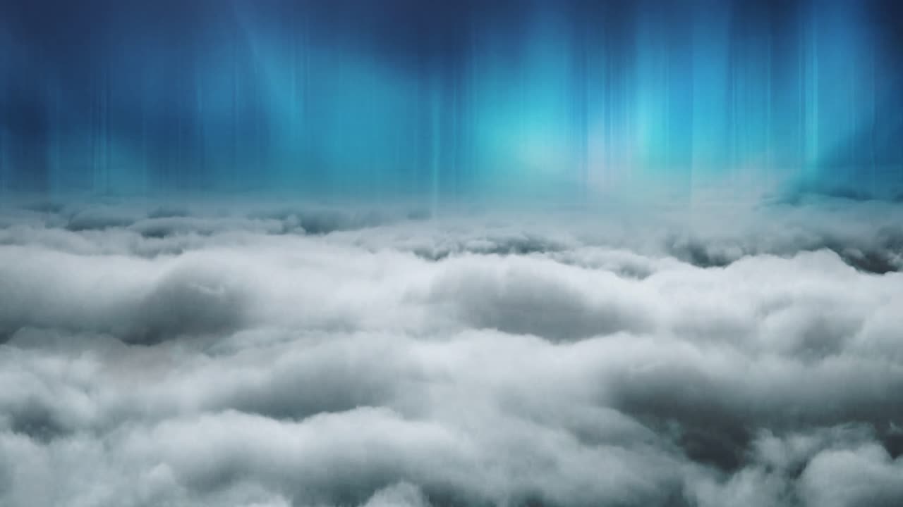 구름과 오로라의 창공