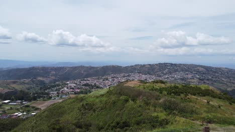 vista aérea con dron de la ciudad de sarane, ubicada en el estado de lara, venezuela