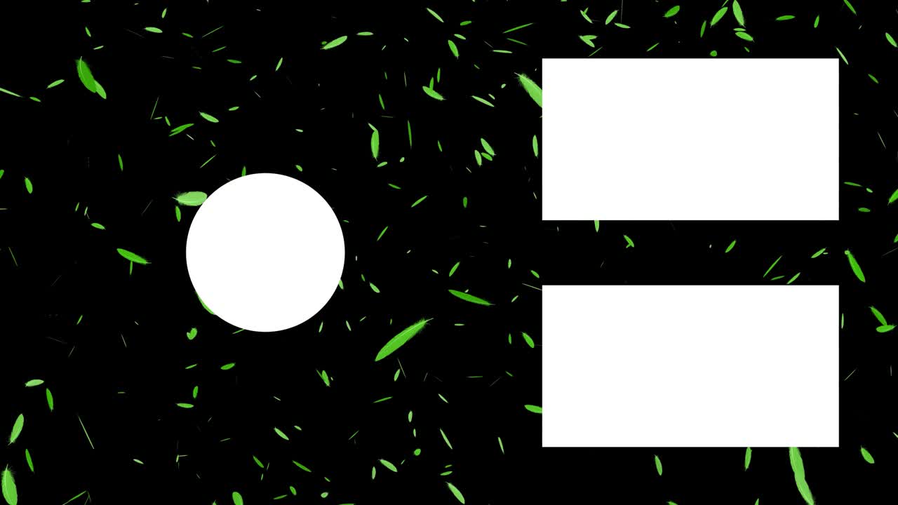 Feather falling Particles end card ending screen motion graphics