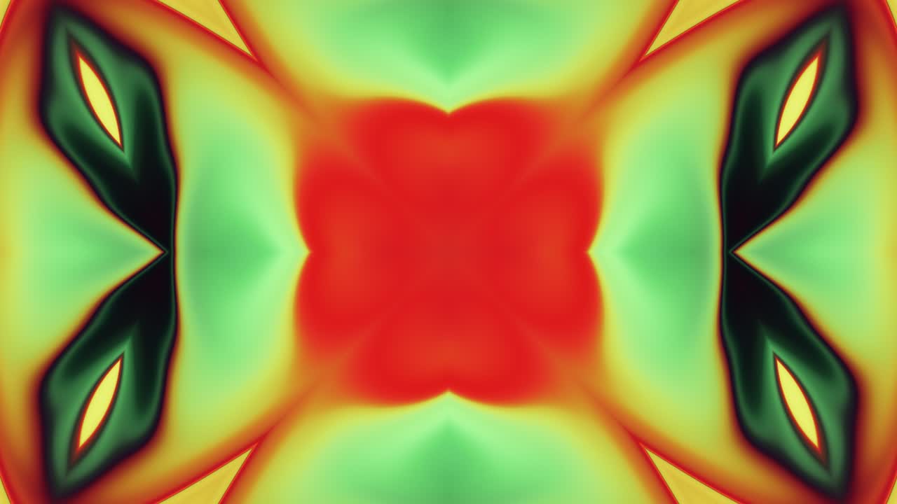 patrones de secuencia de caleidoscopio abstractos - bucle sin costuras