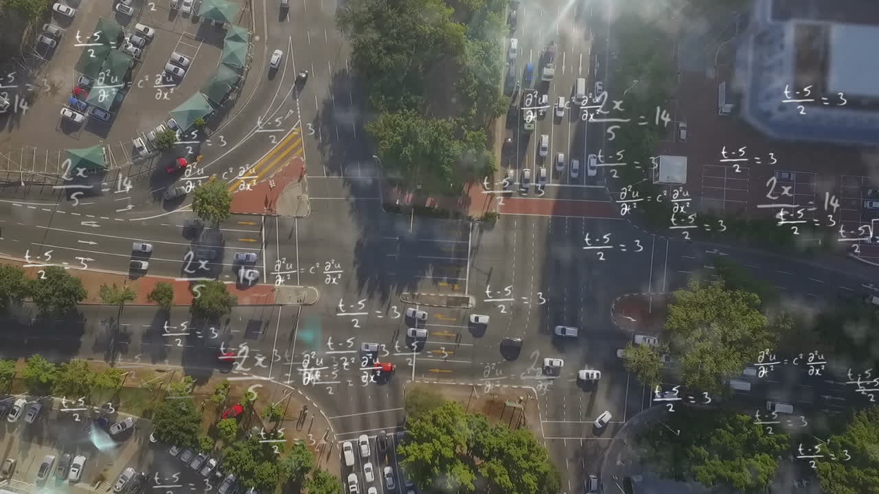수학적 방정식의 애니메이션과 도시 풍경에 대한 데이터 처리