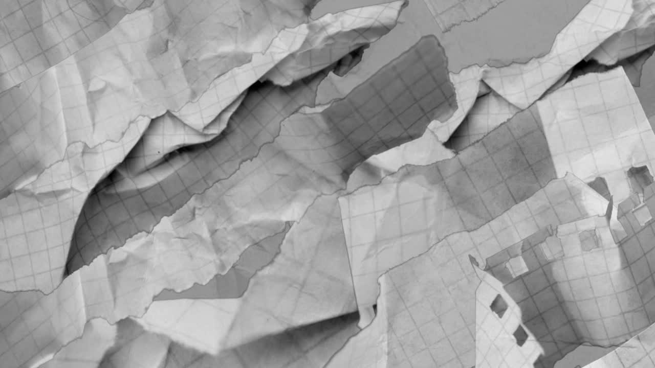 Abstract Crumpled Paper Texture Background Animation