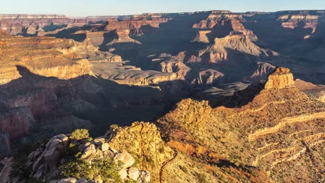 Parque-Nacional-Del-Gran-Cañón-De-Lapso-De-Tiempo-De-4-K-En-La-Vista-Del-Amanecer-Desde-El-Punto-Ooh-Aah,-Arizona,-Estados-Unidos-2