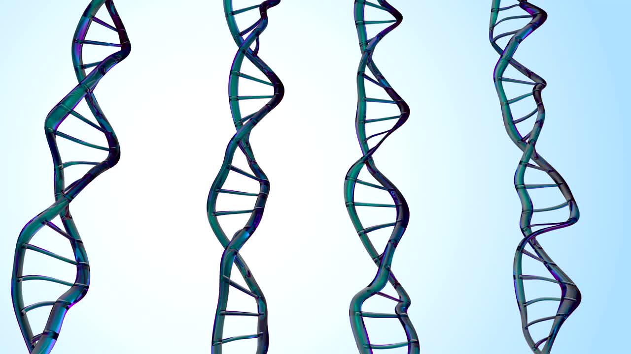 4k abstracto de adn en doble hélice.