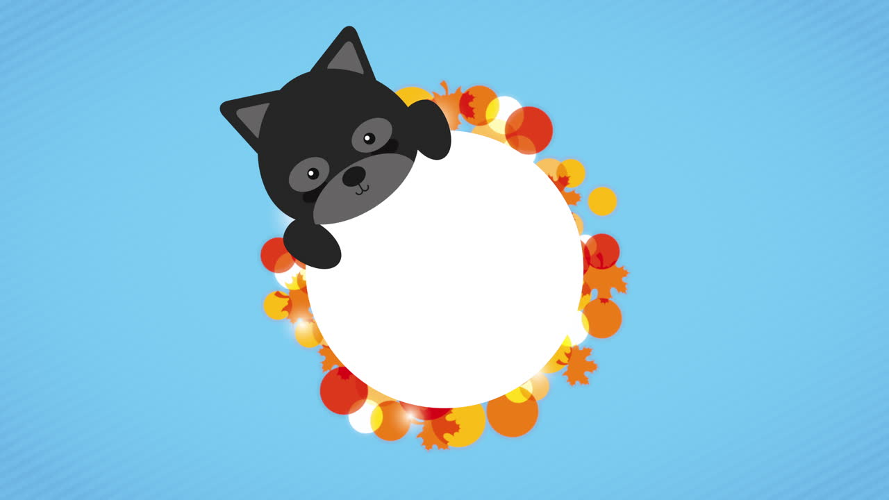 feliz celebración de acción de gracias con el mapaches