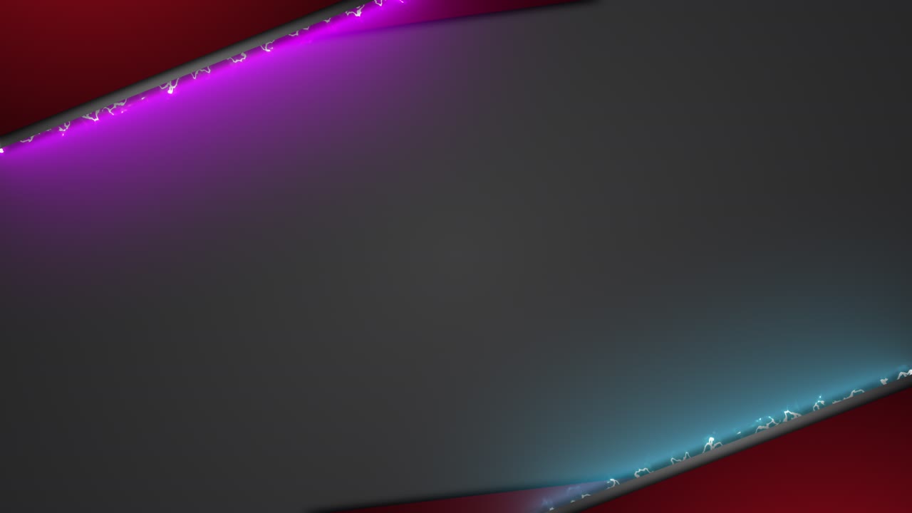 Cornice luminosa al neon colorata e brillante con movimento a loop vibrante per sfondo astratto.