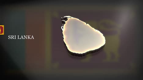 mapa animado en 3d de sri lanka