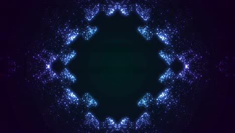 bucle de fondo de partículas brillantes abstractas