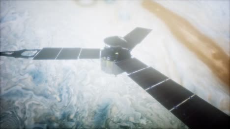satélite de juno en órbita alrededor de júpiter