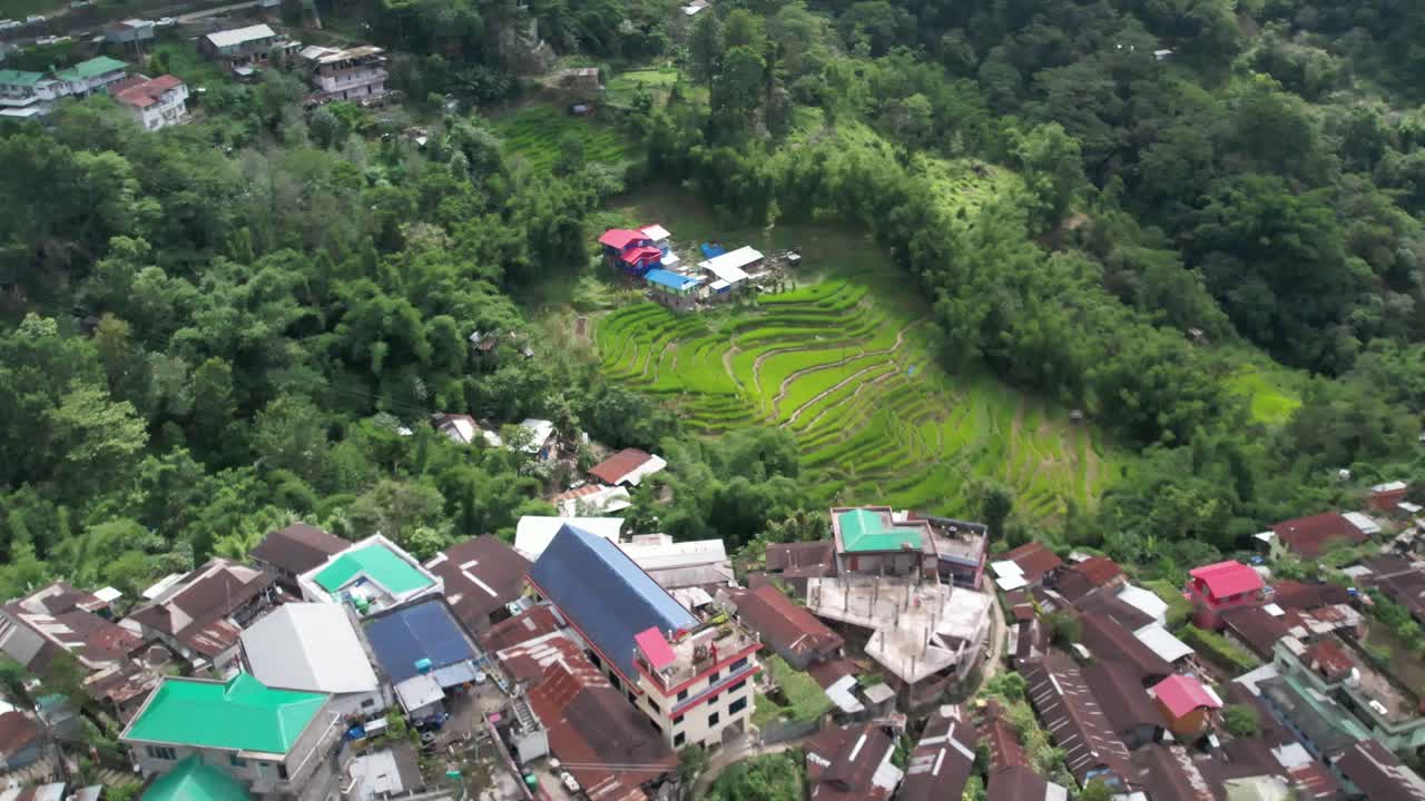 tierra de cultivo en la ciudad de la colina de kohima