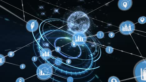 Animation-of-network-of-connections-over-scope-scanning