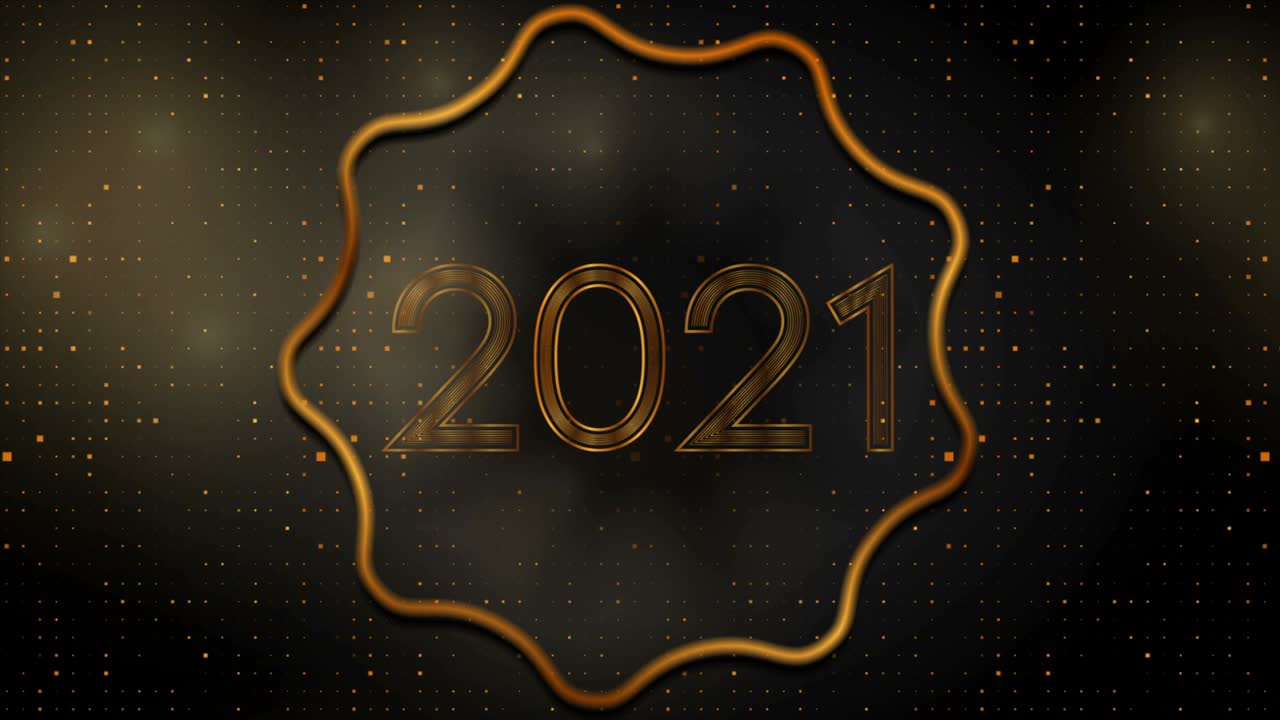 2021 año nuevo oro abstracto espumoso fondo de movimiento