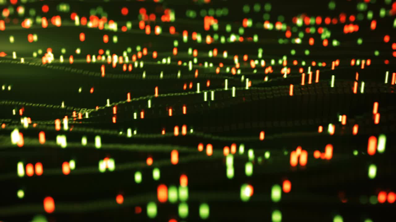 matriz de datos grande de bucle sin costuras animación de renderizado en 3d